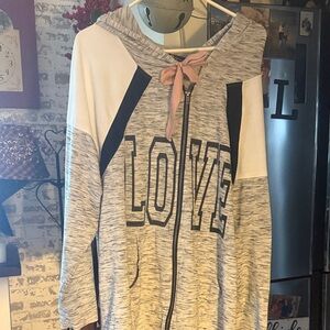 Miss Chievous Pink and Gray Hoodie